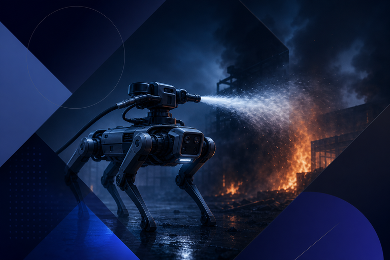 Video: Robot dog delivers pulse-powered firefighting for safer emergency operations