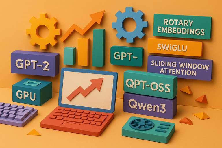 GPT-OSS vs. Qwen3 and a detailed look how things evolved since GPT-2