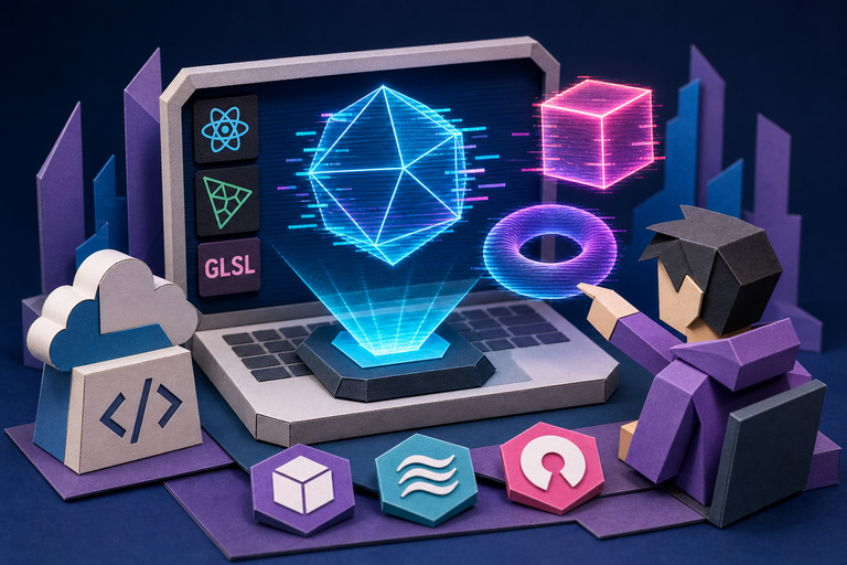 Building HOLO.SYS — A Futuristic 3D Holographic Visualization System with React, Three.js & GLSL