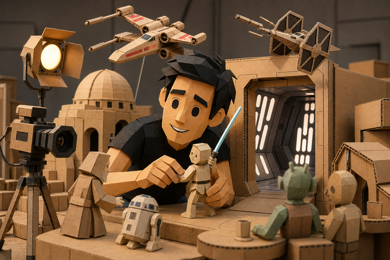 Zach King Masterfully Recreates Star Wars Using Cardboard