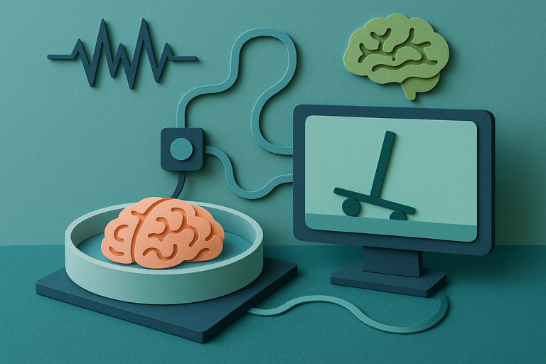 Lab-grown brain tissue successfully solves a classic AI training problem