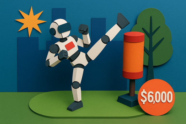 This kickboxing robot is just $6,000 and could be the humanoid breakthrough we've been waiting for
