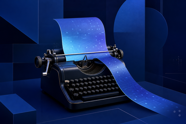 Custom-Built Typewriter Rolls Digital Paper Straight Out of Its Frame