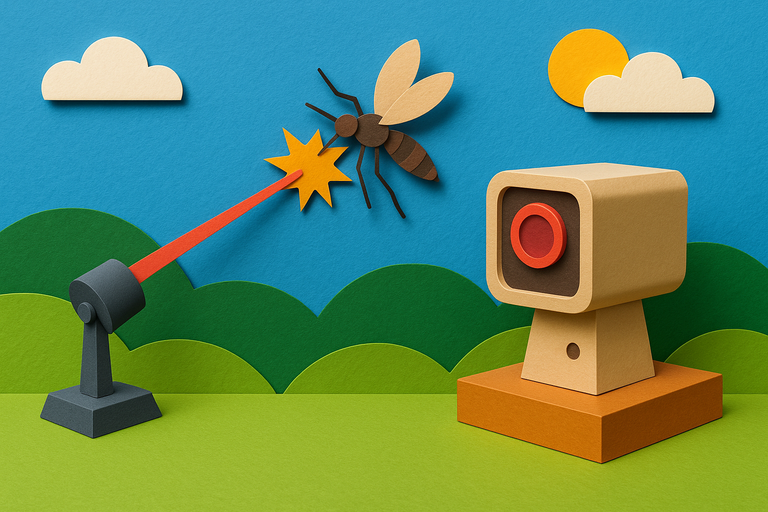 Laser-wielding device is like an anti-aircraft system for mosquitoes