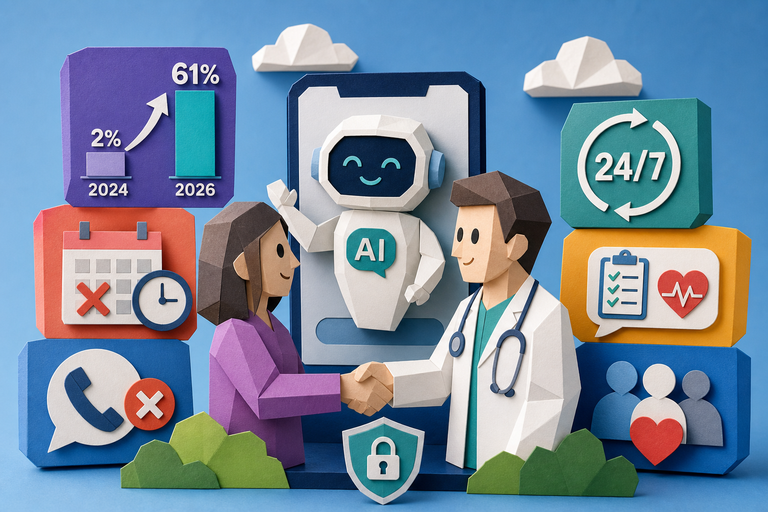 61% of US adults use AI for health information now - up from 2% in 2024