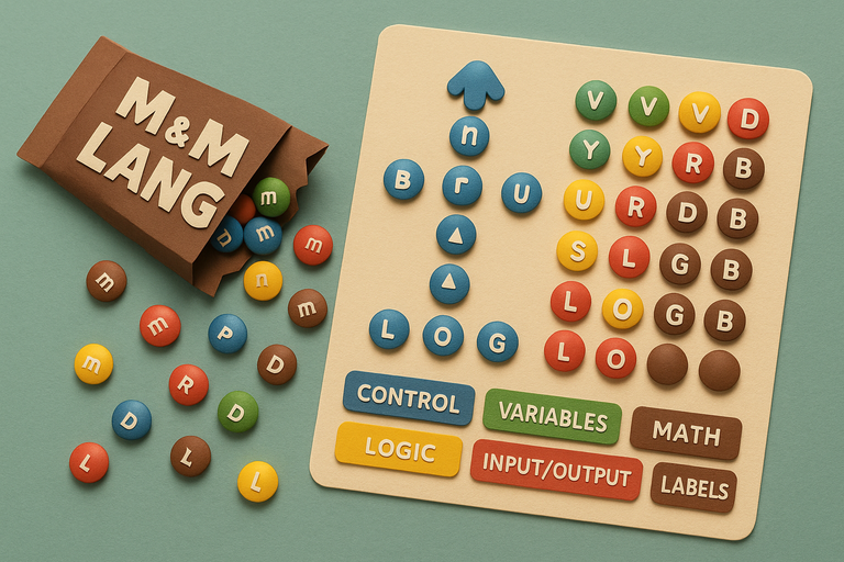 I made a programming language with M&Ms