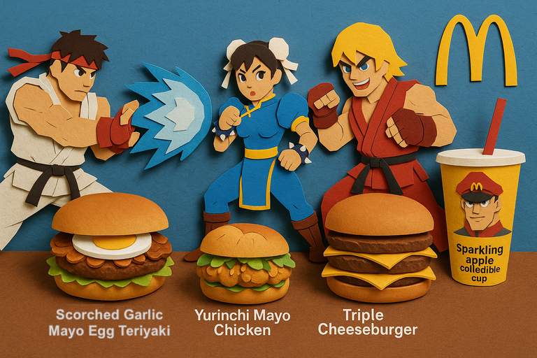 Street Fighter steps into McDonald’s Japan with burgers that pack a punch