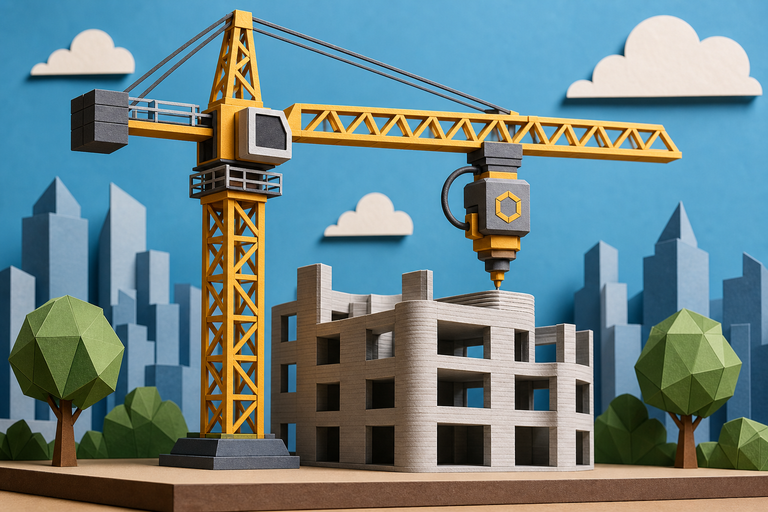 World's first tower crane 3D printer can build 328-feet structures