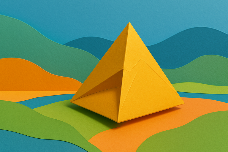 A New Pyramid-Like Shape Always Lands the Same Side Up