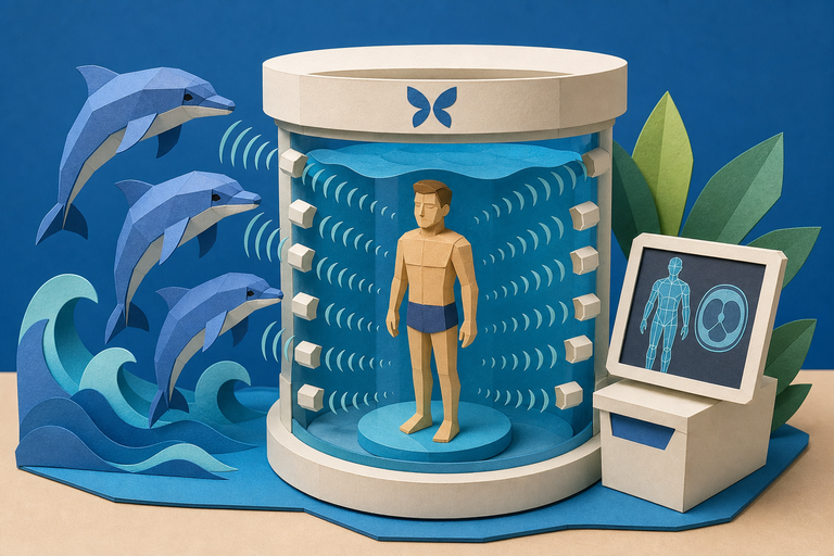 From AI art to body scans: Midjourney unveils underwater body scanner