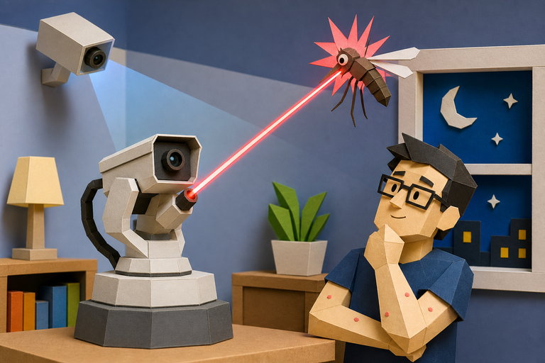 Custom-trained AI locks laser onto mosquitoes, eliminates pests in real time