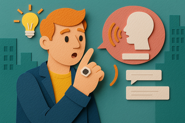 This AI ring takes notes for you and talks back in your own voice