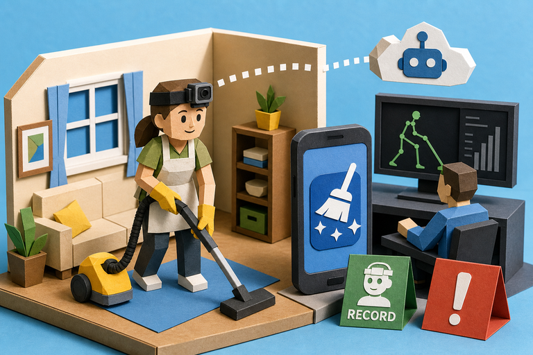 Startup offers free home cleaning—if it can record it all for robot training