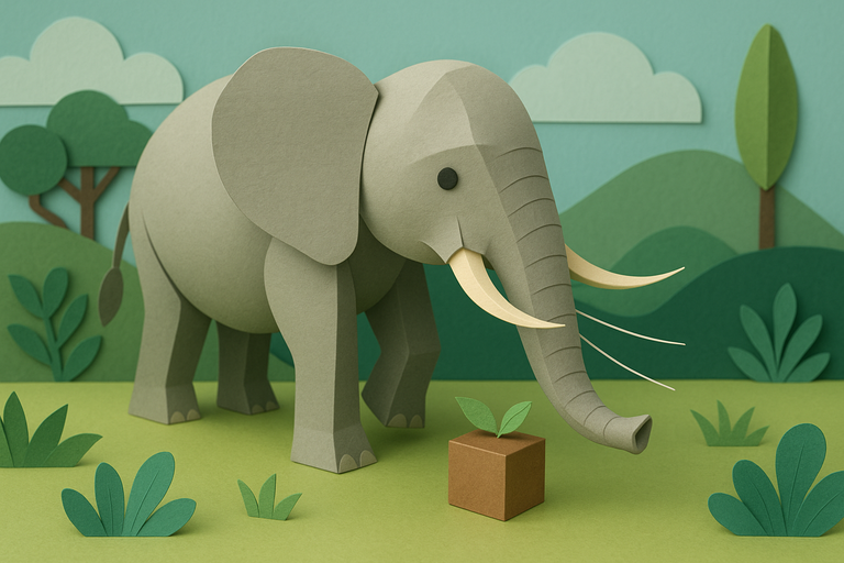 Elephants' peculiar whiskers help them sense the world around them