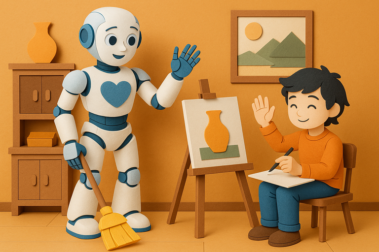 Video: World’s ‘most adorable’ humanoid robot shows empathy while doing chores