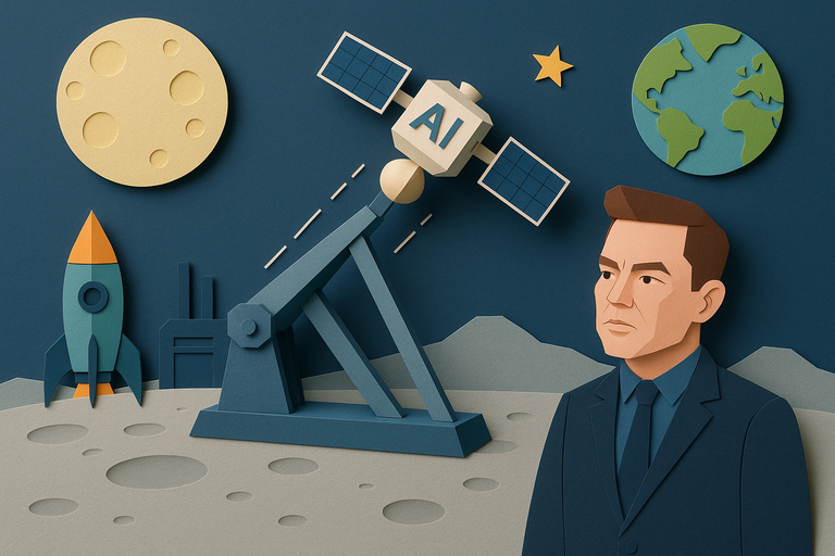 Elon Musk wants to launch AI satellites from the Moon using a giant catapult