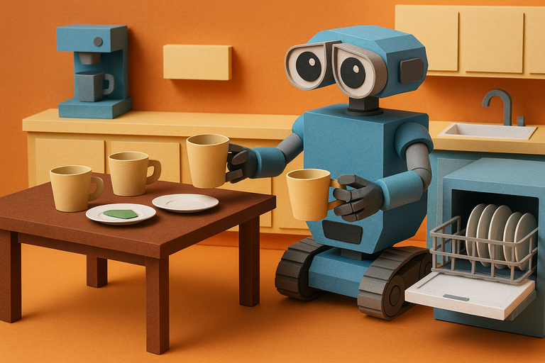 This Home Robot Clears Tables and Loads the Dishwasher All by Itself