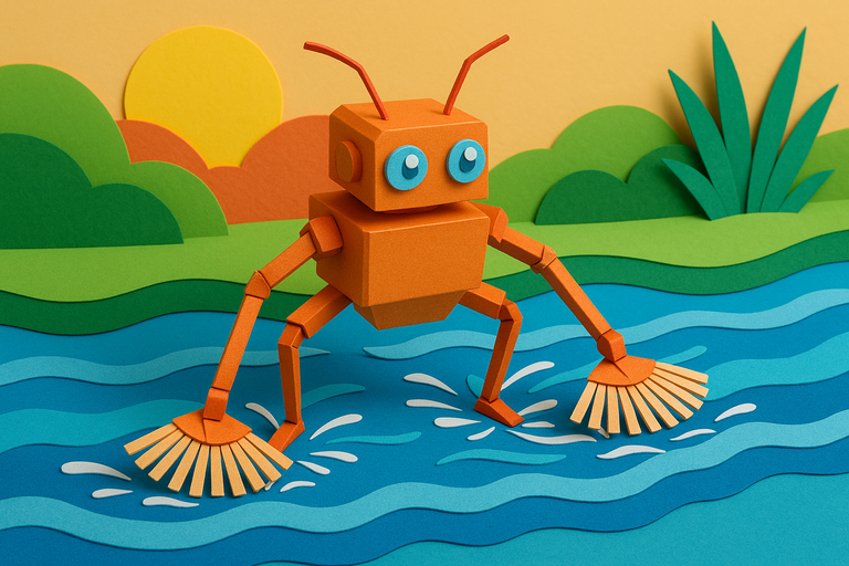 A robot walks on water thanks to evolution’s solution