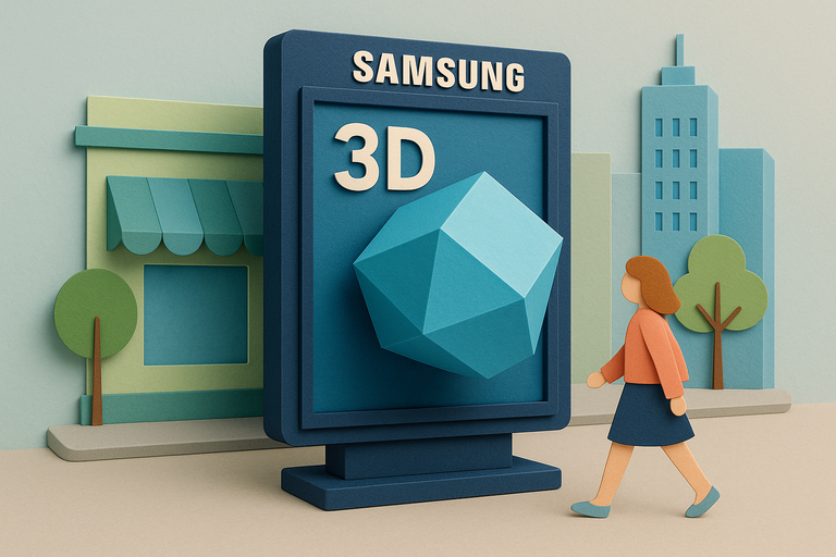 Samsung is bringing glasses-free 3D to a billboard near you - 'spatial signage' could lead to a new generation of ads