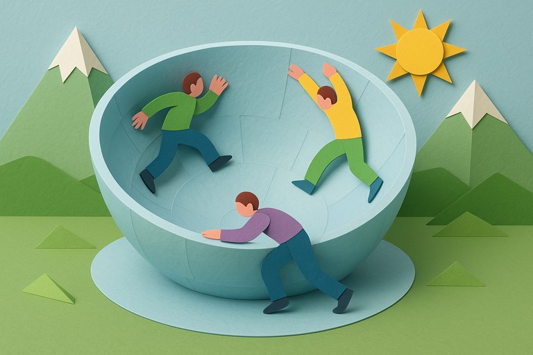 How to Use Physics to Escape an Ice Bowl