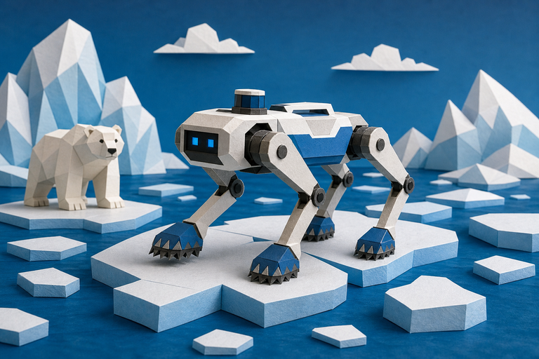 First-ever: Four-legged robot dog successfully walks across treacherous Arctic ice floes