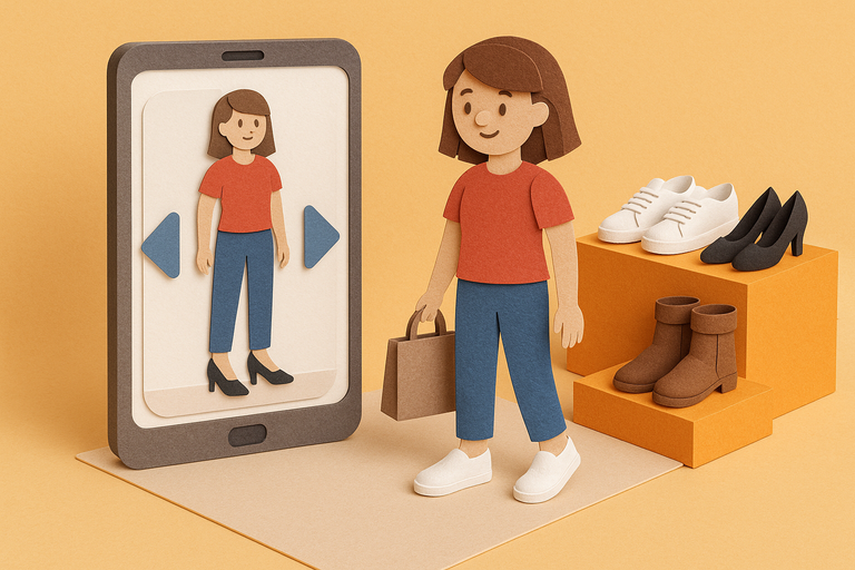 Google’s AI try-on imagines your feet in new shoes