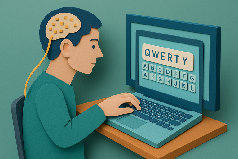 Brain implant allows people who are paralyzed to type using their thoughts at speed of texting