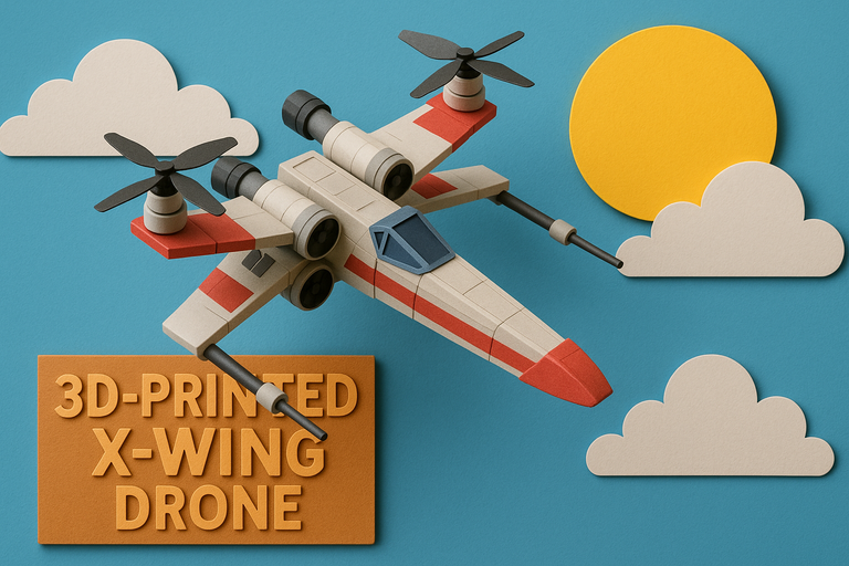 Engineer 3D-prints 134-mph X-wing drone and makes it open-source