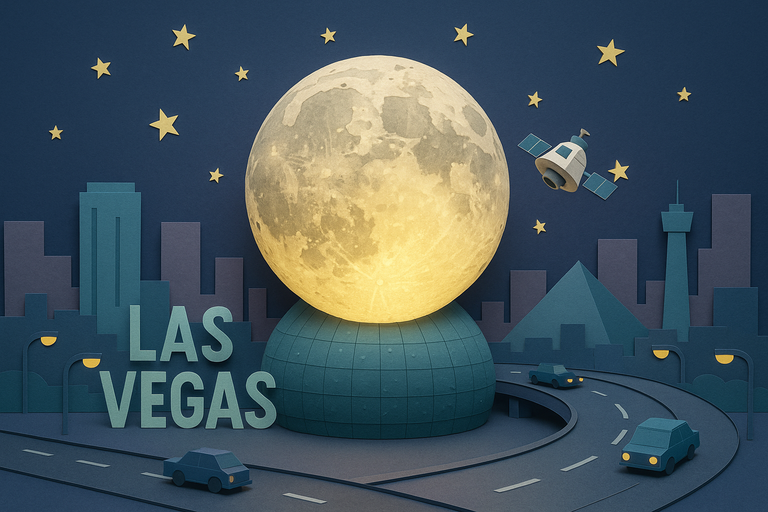 Las Vegas Sphere Turns Into Huge Moon to Celebrate NASA Mission