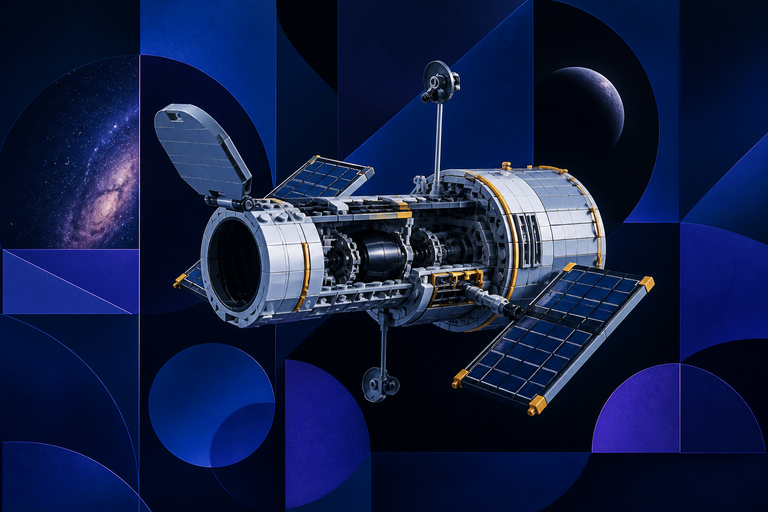 Lego's latest Hubble set lets you look inside one of history's greatest space telescopes