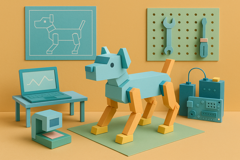 Inventor James Bruton Creates Open-Source Robot Dog That Anyone Can Make at Home
