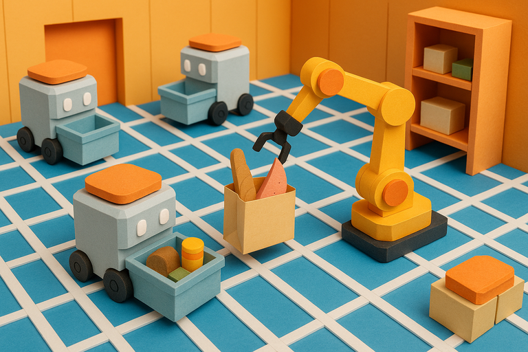 Inside the automated warehouse where robots are packing your groceries