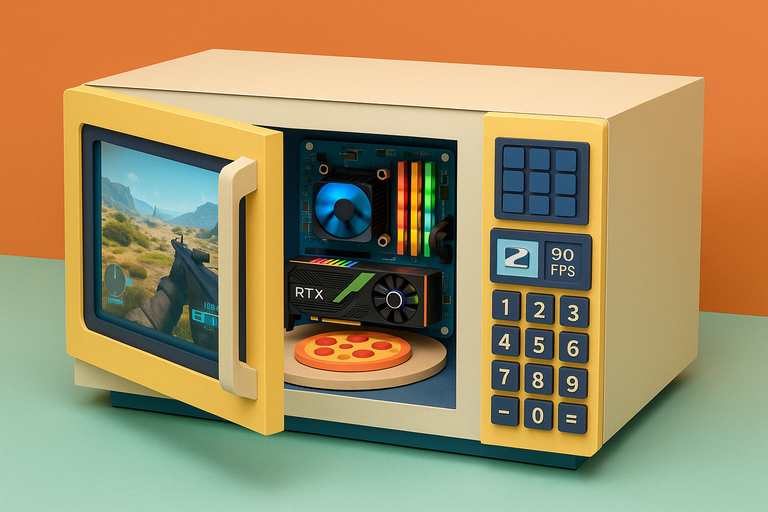 Modder uses real microwave oven to build what could be the world’s strangest gaming PC