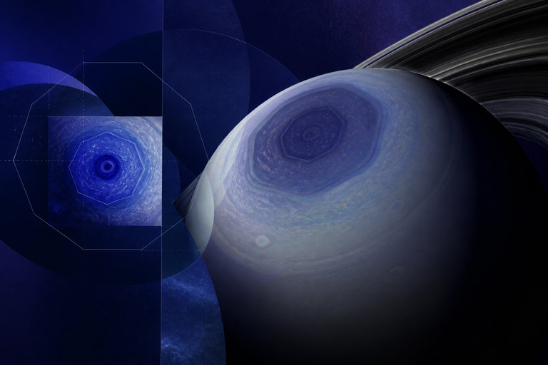 New Hubble images reveal a bizarre decagon over Saturn’s south pole