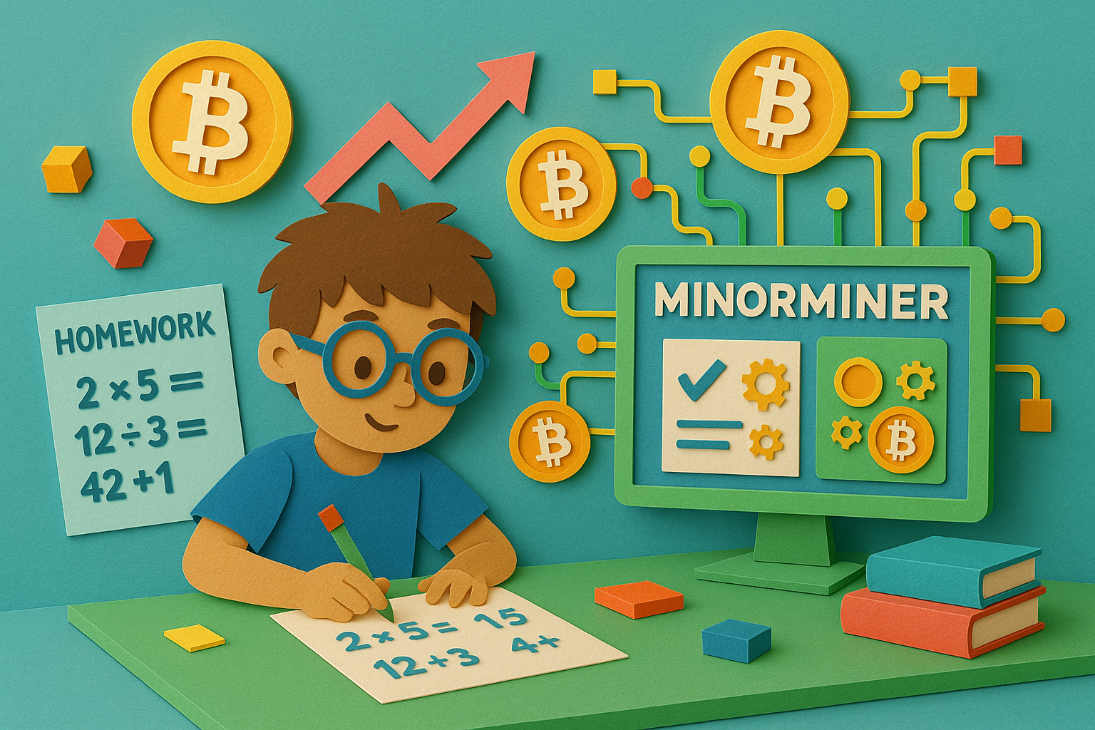 MinorMiner: we turn your kid's mathematics homework into Bitcoin