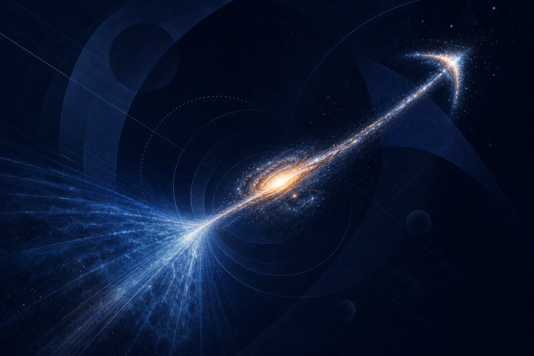 Cosmic Shockwave Reshaped a Newly Discovered “Bow and Arrow” Galaxy