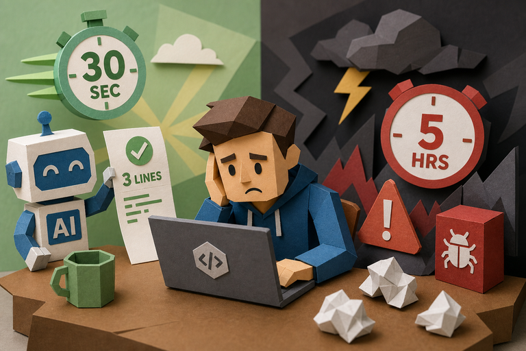 I Spent 10x Longer Debugging AI Code Than Writing It