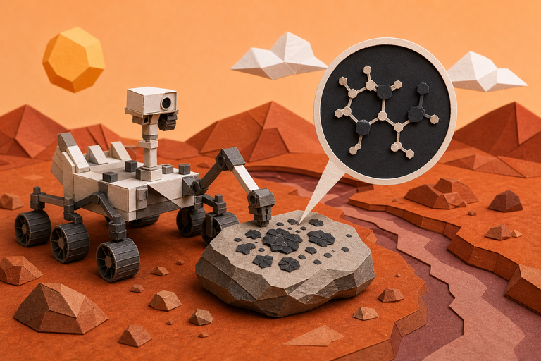 A Mars rover found organic carbon just sitting on a rock