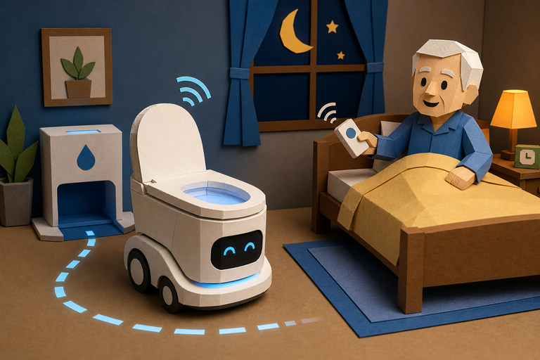 China unveils robot toilet that drives to your bed and cleans itself when you’re done
