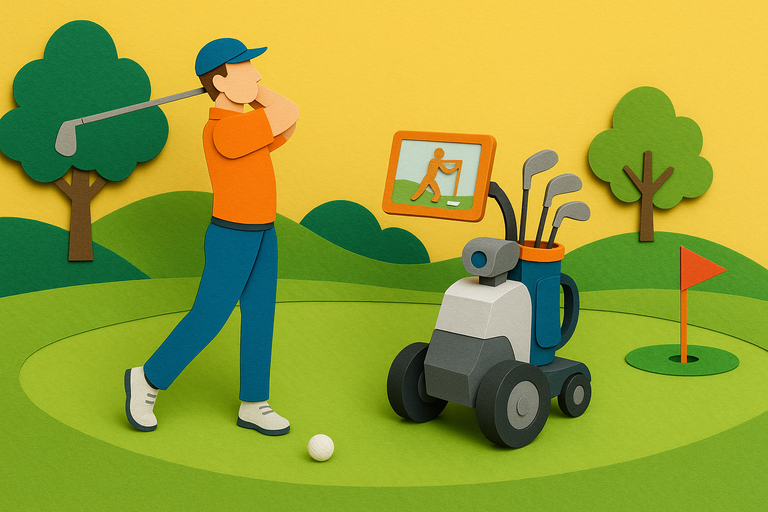This self-driving golf trolley wants to replace your caddy with AI – using video analysis to improve your swing