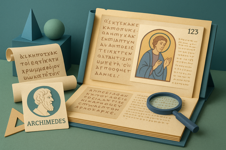 Long-lost page of Archimedes’ writings rediscovered in France