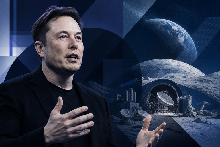 Elon Musk reveals SpaceX plans to build satellite factories on the moon