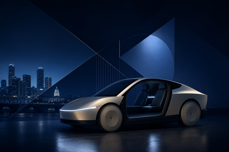 Tesla starts testing its production Cybercab without steering wheel or pedals in Austin