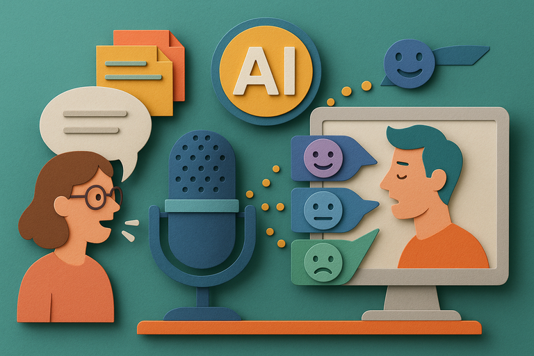 Adaptive AI voice layer for real-time communication