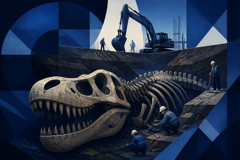 Giant new dinosaur discovered beneath construction site in Brazil