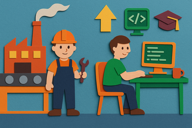 From manufacturing worker to first developer job at age 43 with Thomas Gooch