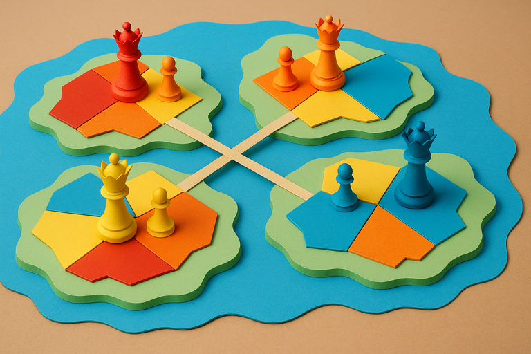 Math puzzle: The four islands
