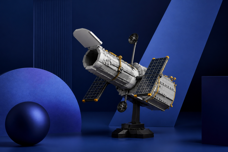 LEGO deploys Hubble Space Telescope as detailed desktop model