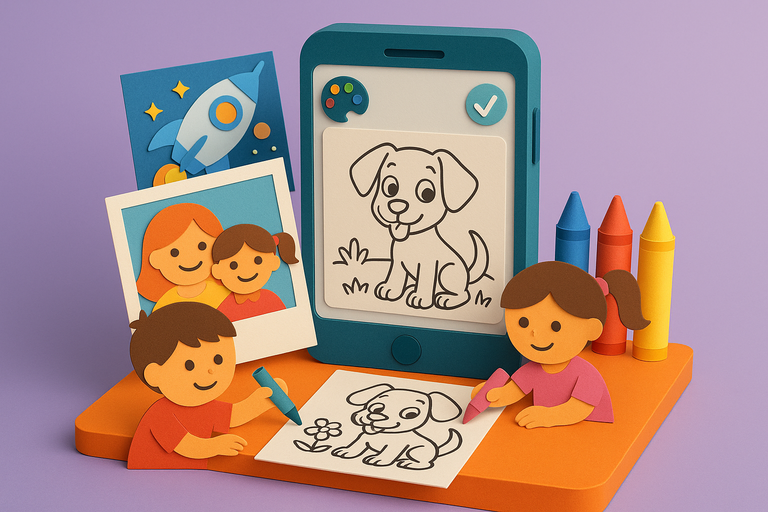 Splat’s app uses AI to turn your photos into coloring pages for kids