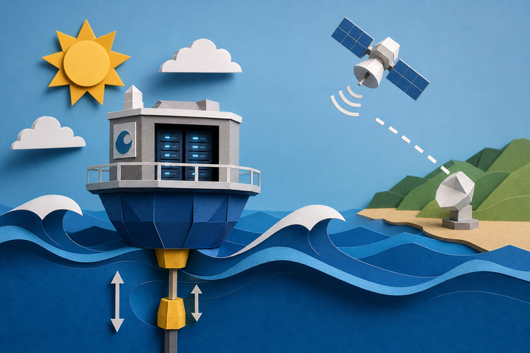 This startup just raised $140 million to build wave-powered AI data centers at sea